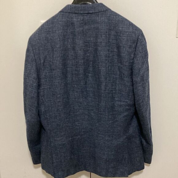 Giovanni Bresciani Mens’ Super 110 Navy Slim Fit Sport Jacket. Size 44R. - Picture 2 of 10